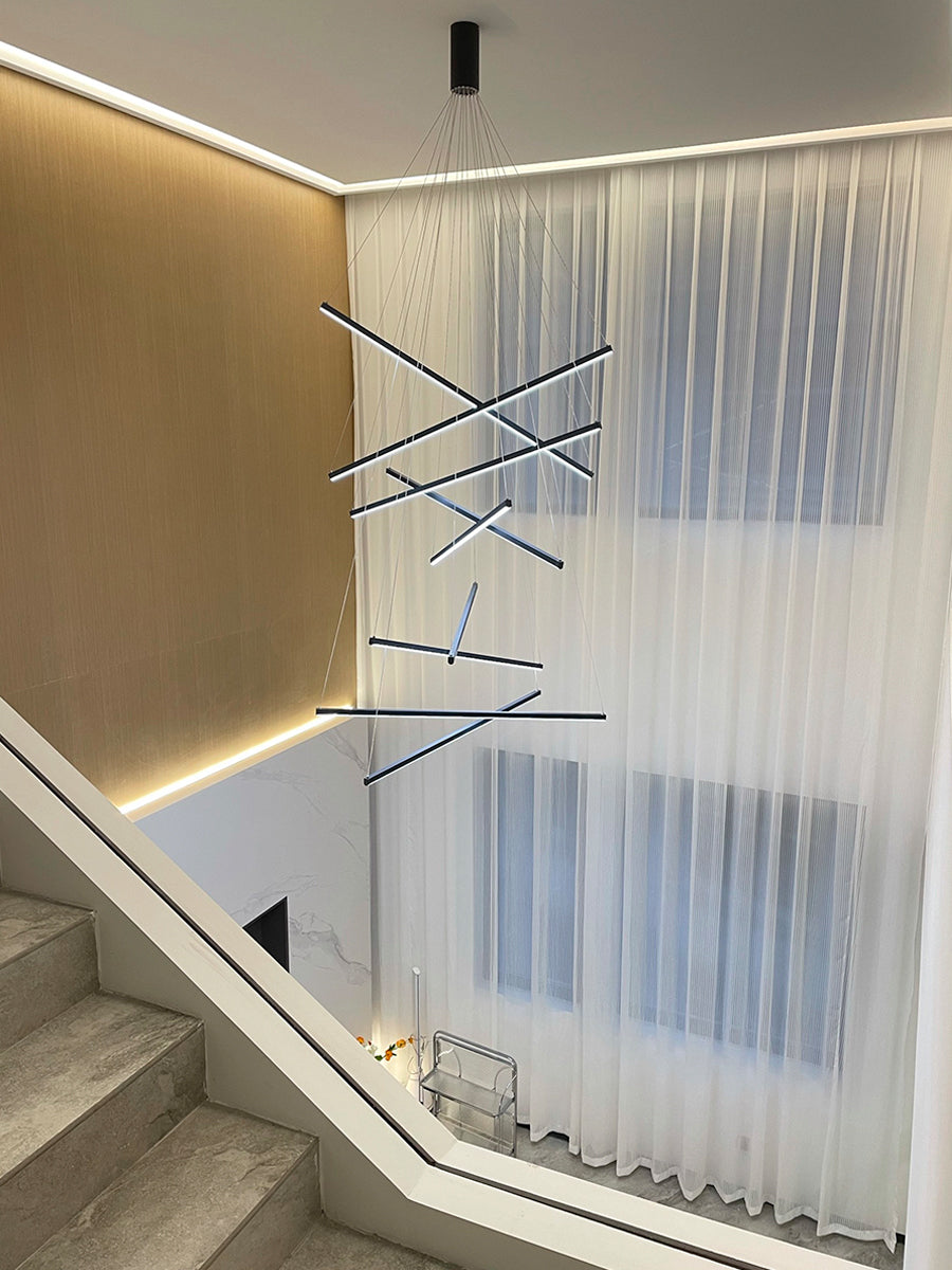 Modern Pendant Light for Living Room with High Ceiling