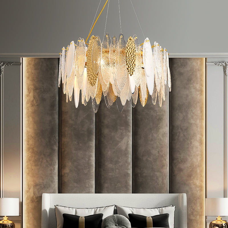 Luxury Steel Glass New Decoration Chandelier for Villa Living Room