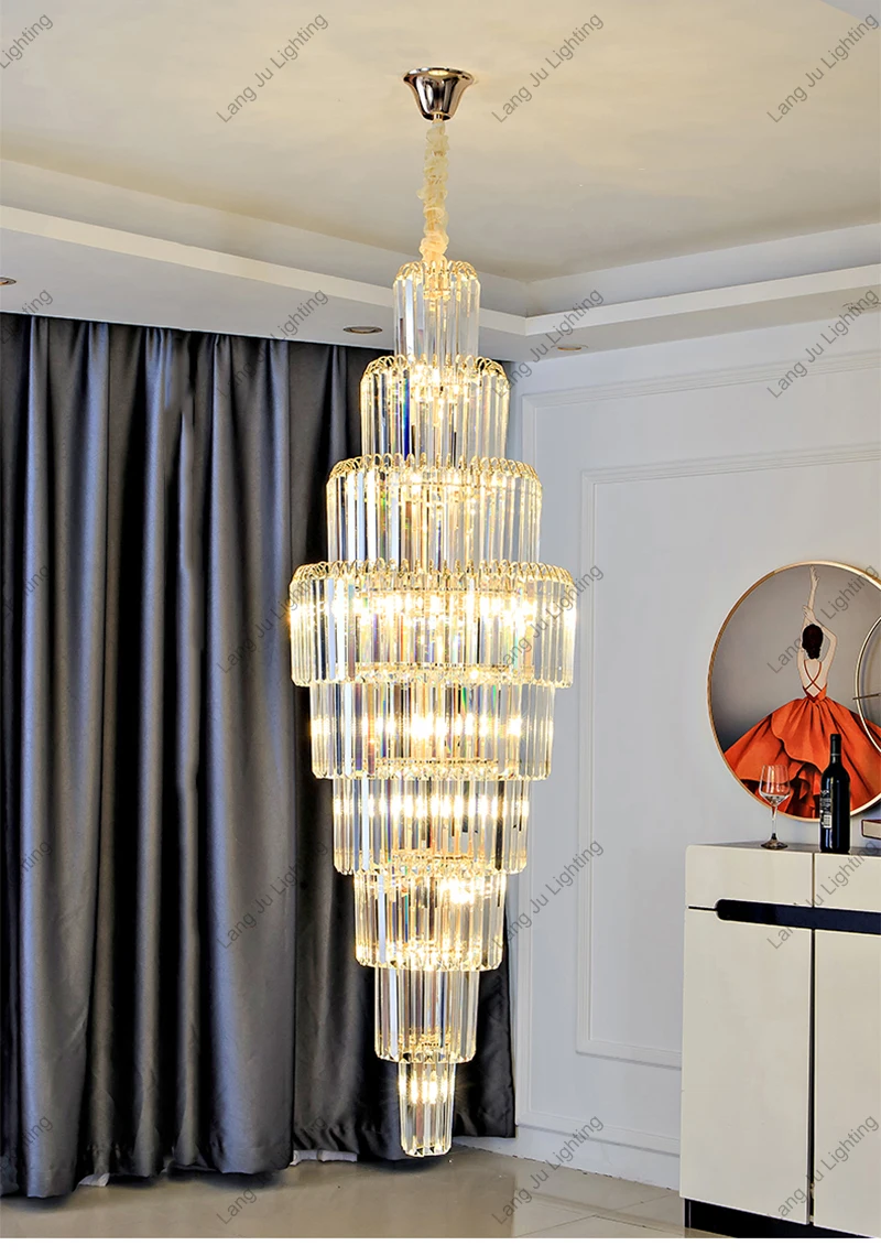 Wedding Entrance Hall Living Room Luxury Crystal Chandelier