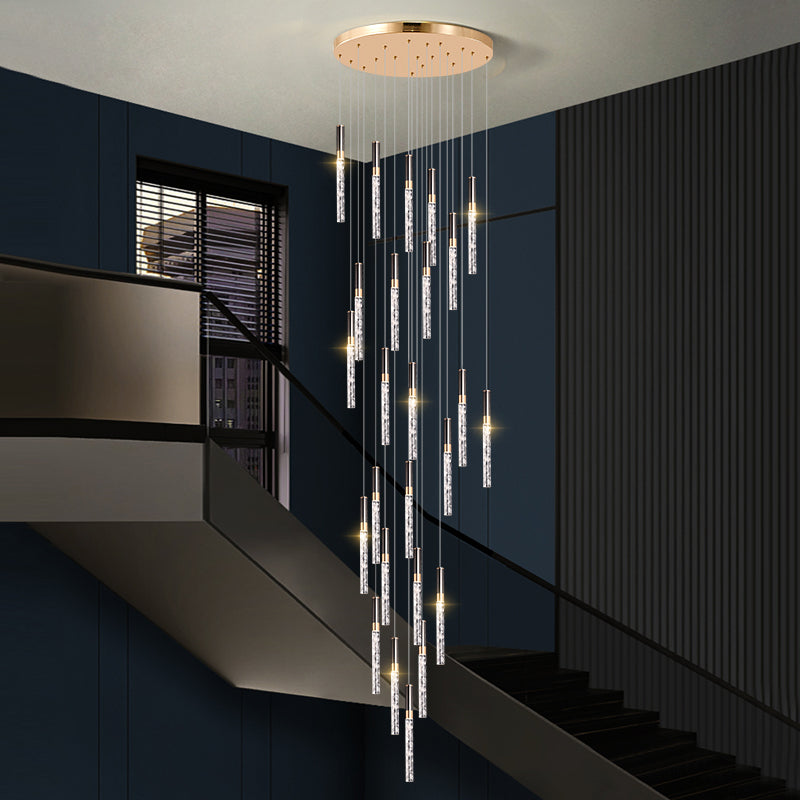 Black Cloud Crystal Pendant Light