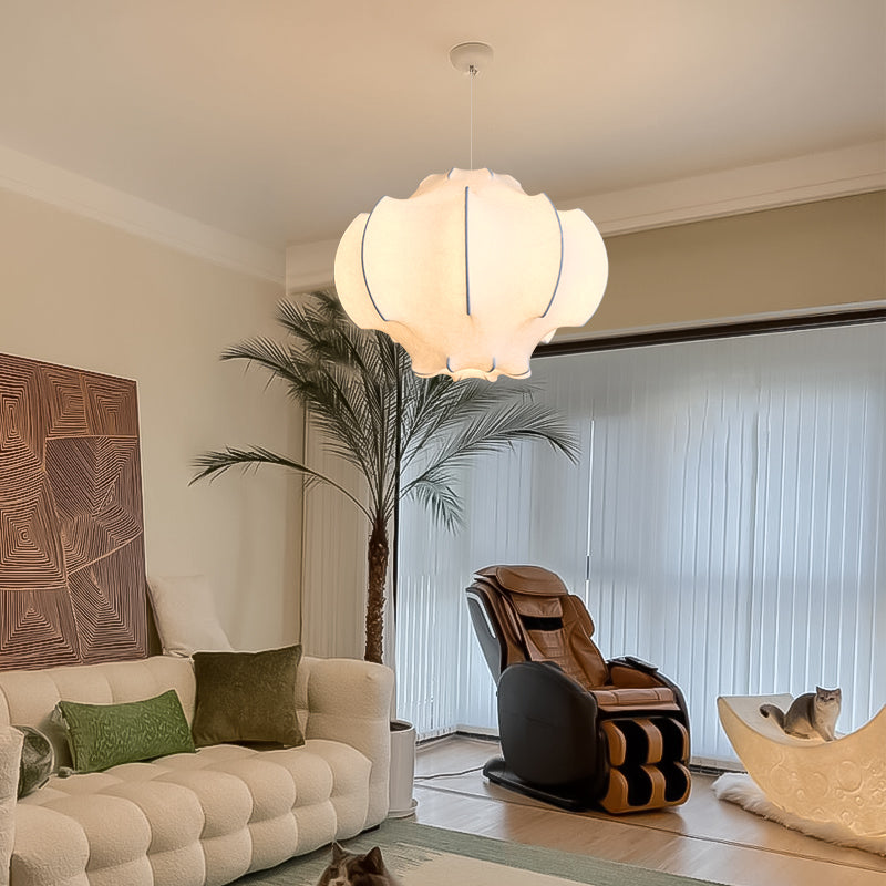 Yoga Room White Silk Pendant Light