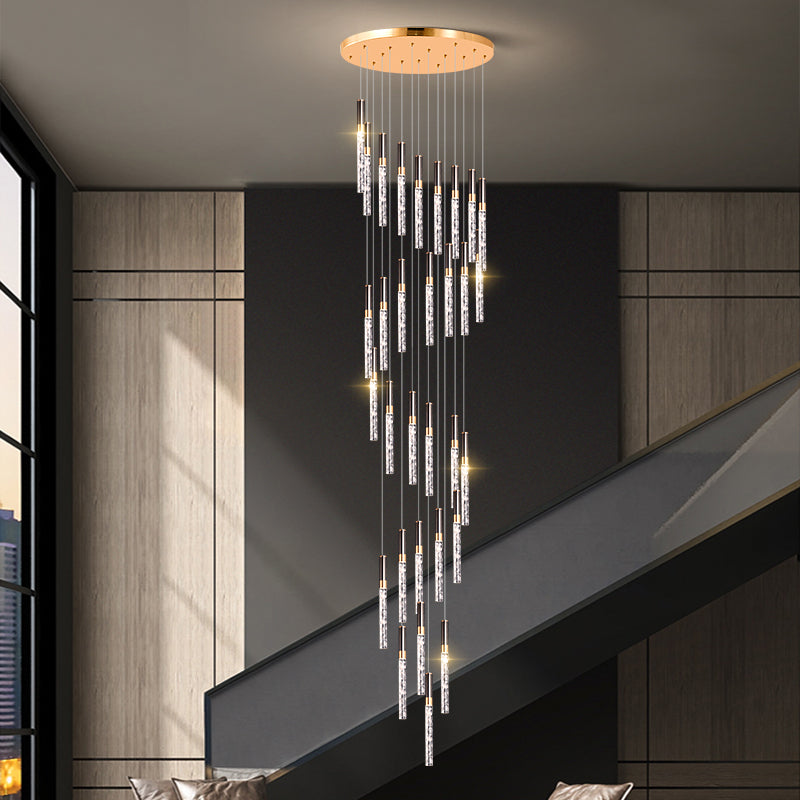 Black Cloud Crystal Pendant Light
