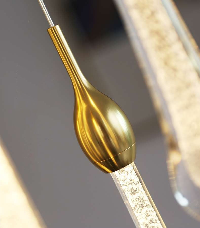 Spiral Staircase Bubble Crystal Chandelier