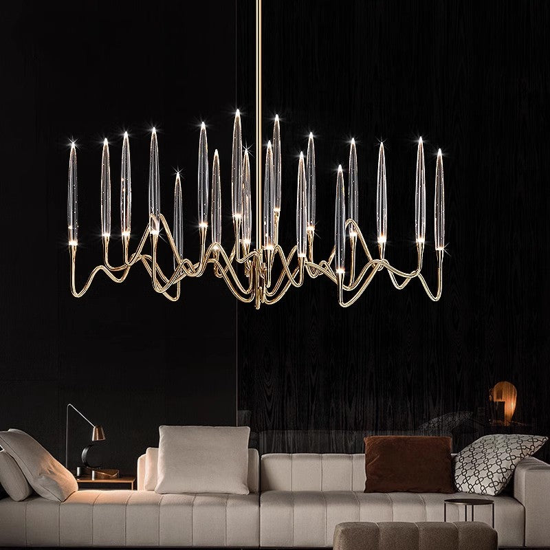 Modern Crystal Candle Chandelier – Mango Lighting