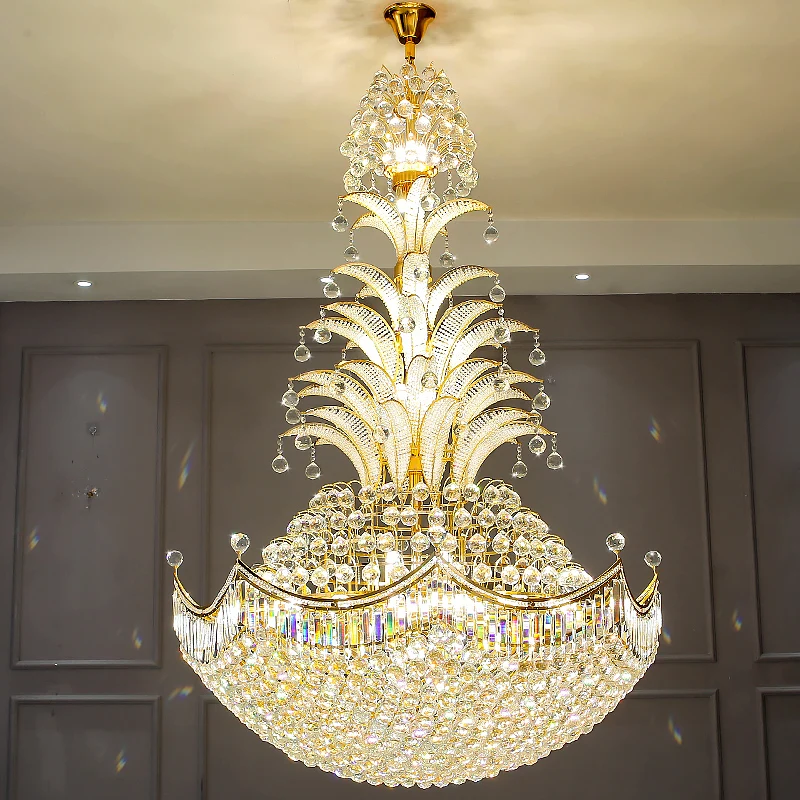 Special Pineapple Design Large Crystal Chandelier