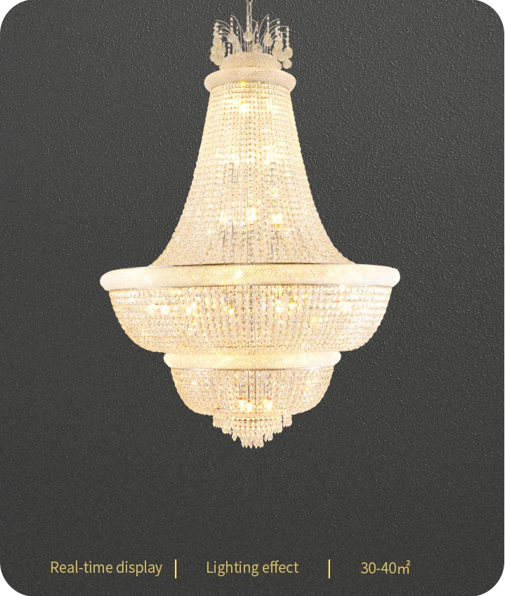 Luxury Exquisite Indoor Decorative Chandelier Light for High Ceilings