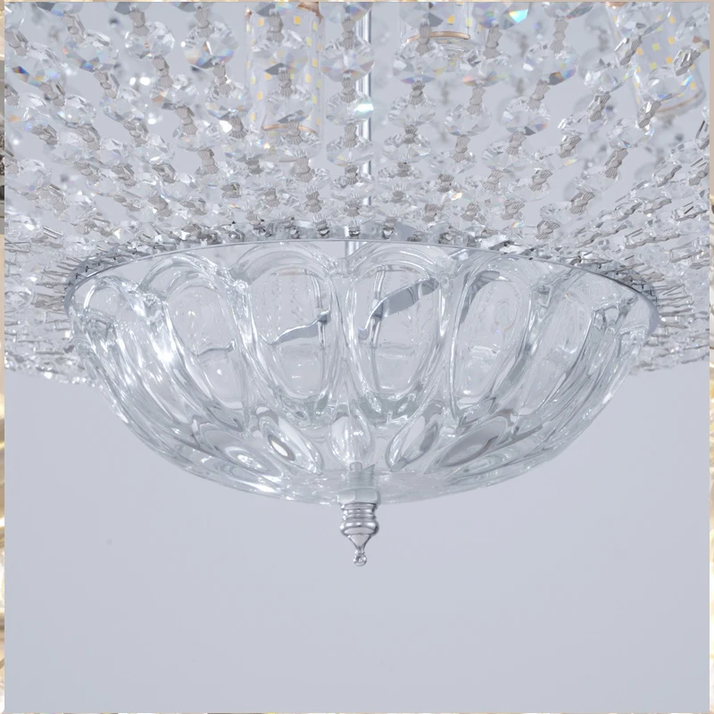 Wedding Chrome Crystal Chandelier for Banquet Villa Entrance
