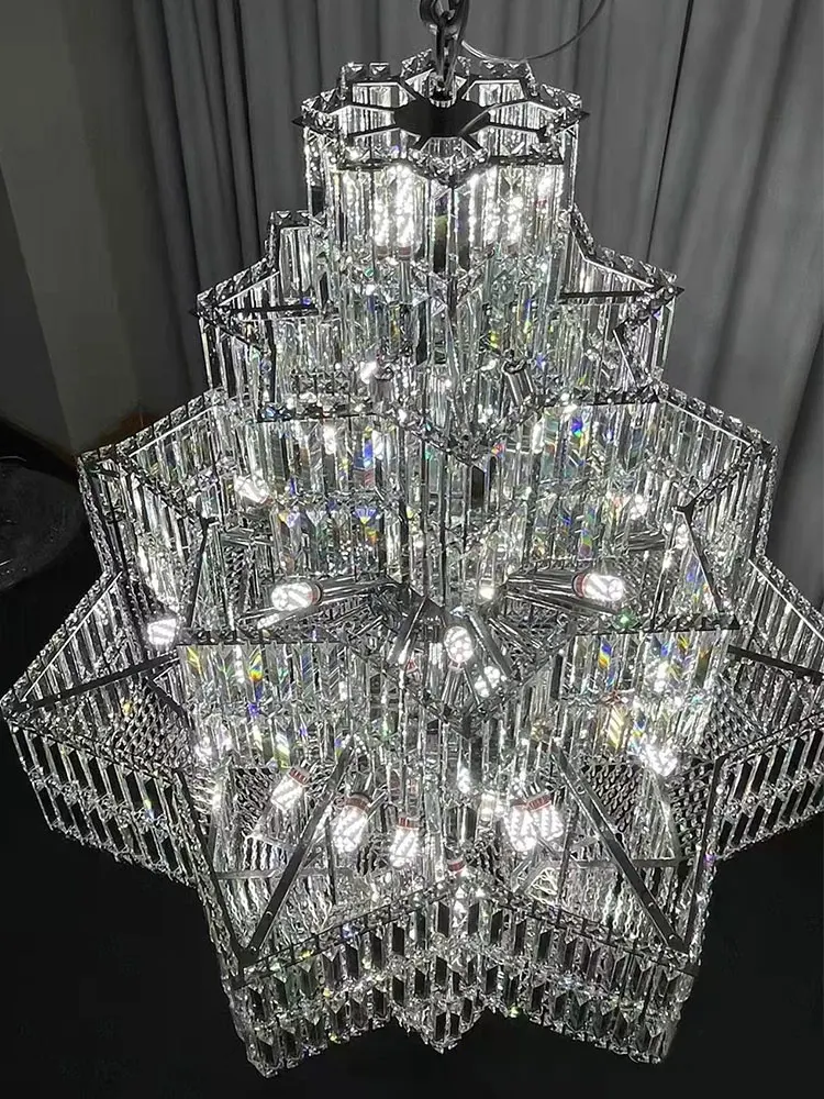 High Ceiling Villa Living Room Entrance Hall Hotel Wedding Chandelier