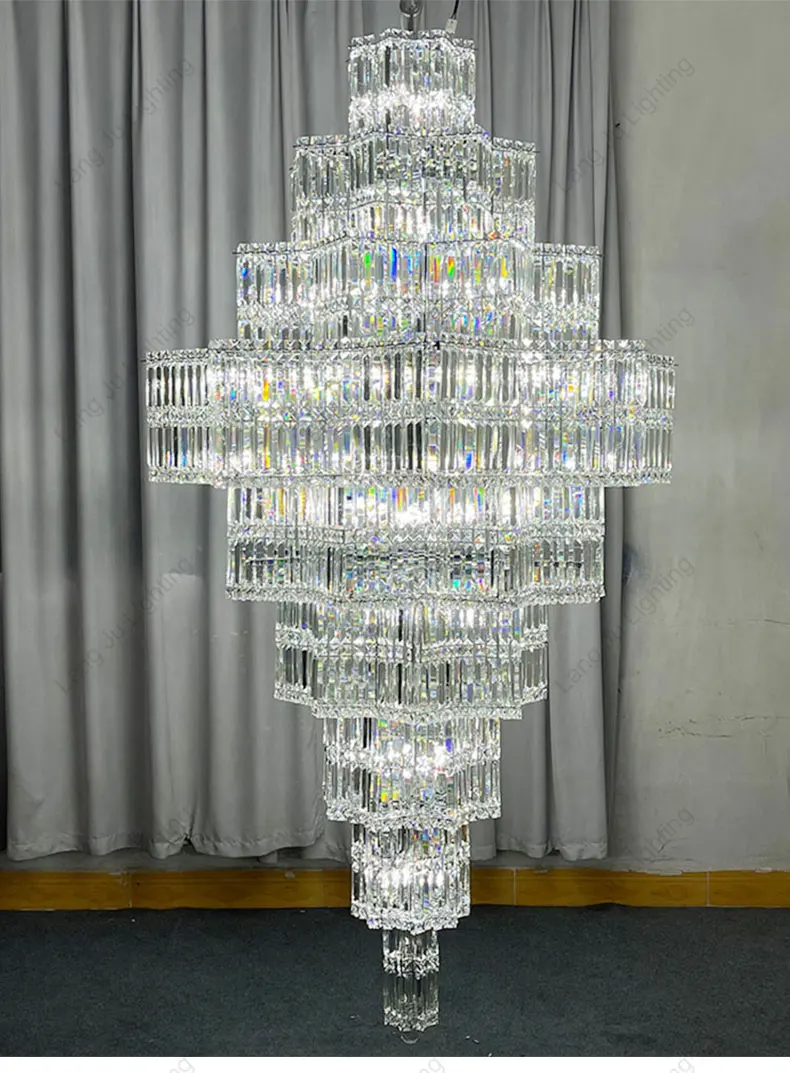 High Ceiling Villa Living Room Entrance Hall Hotel Wedding Chandelier