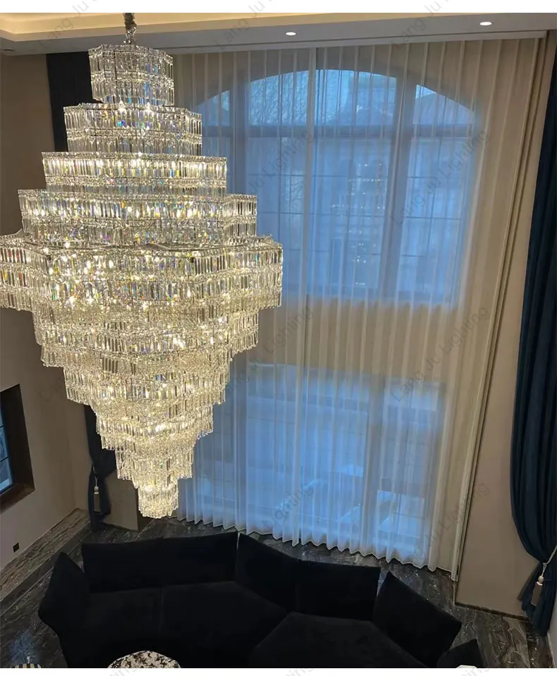 High Ceiling Villa Living Room Entrance Hall Hotel Wedding Chandelier