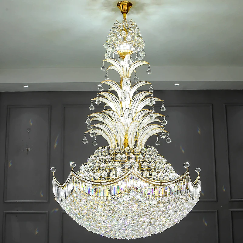 Special Pineapple Design Large Crystal Chandelier