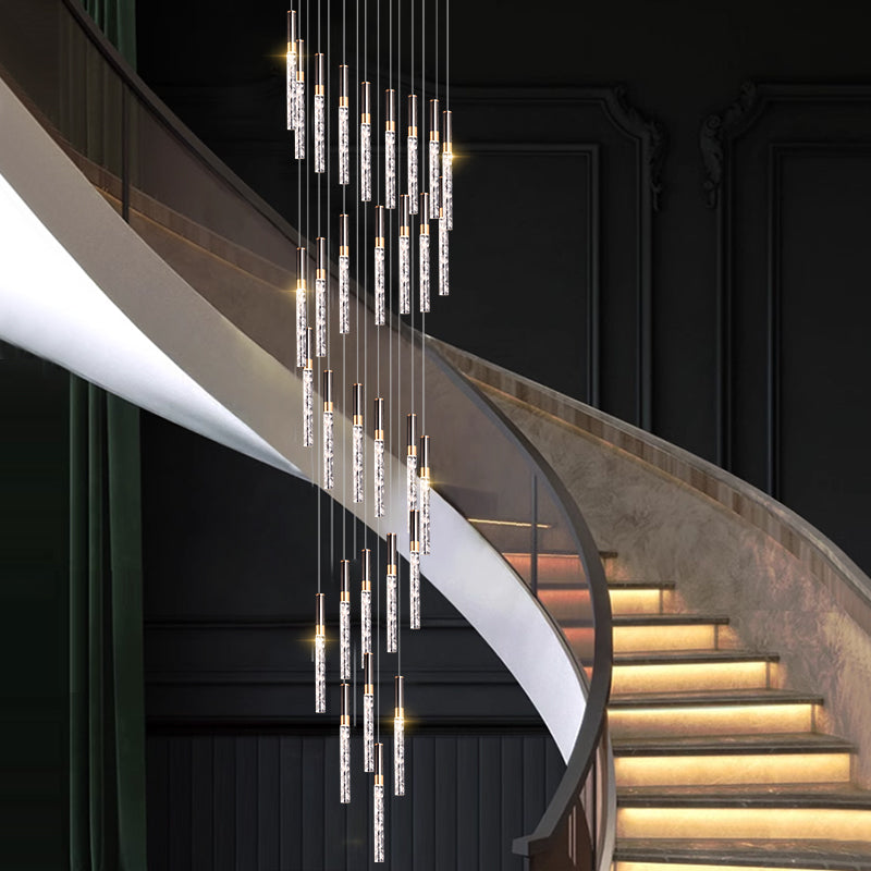 Black Cloud Crystal Pendant Light