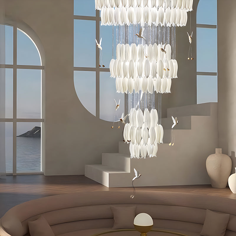 Ceramic Bird/Tulip Pendant Light – Mango Lighting