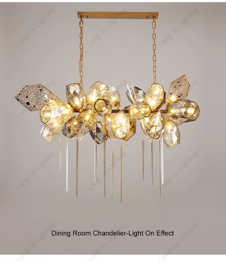Modern Decorative Luxury Murano Glass Crystal Chandelier